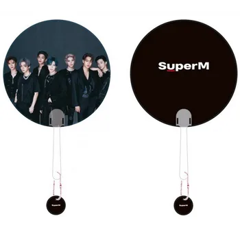 

2020 KPOP SuperM PVC Portable Hand Holder Fan BAEKHYUN KAI LUCAS TAMIN Gift