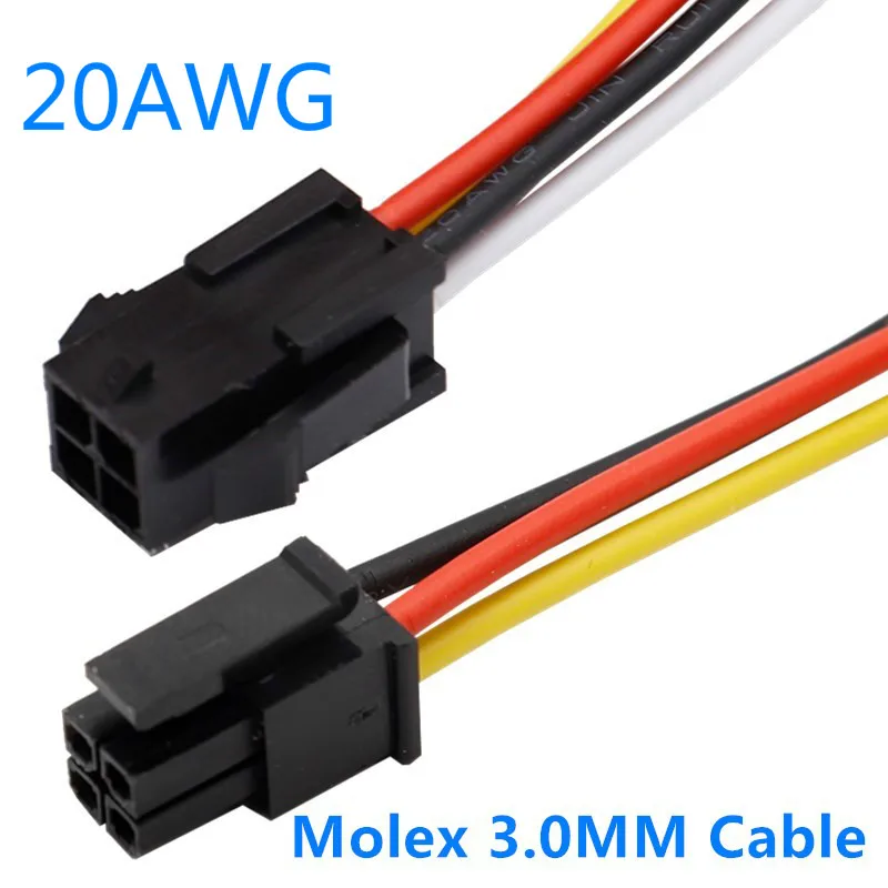 5 шт. Molex 3,0 мм Кабели 20AWG Малый 5557 5559 Мужской Женский Воздушный стыковочный электронный кабель, MX3.0 43025 Клеммная линия
