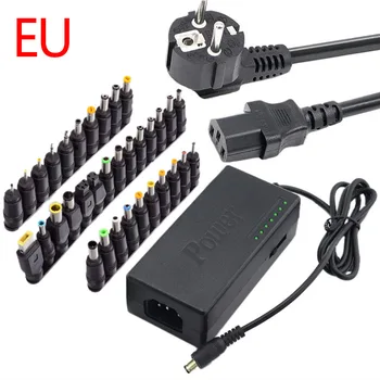 

96W Laptop Power Adapter and Tips Universal Notebook Computer Adjustable Portable Power Adapter Set US/EU Plug