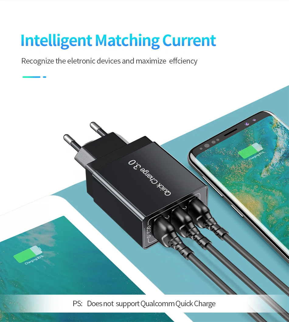 Udyr 30 Вт Быстрая зарядка 3,0 USB зарядное устройство для iPhone samsung huawei Xiaomi быстрое зарядное устройство QC3.0 EU UK настенное зарядное устройство для мобильного телефона адаптер
