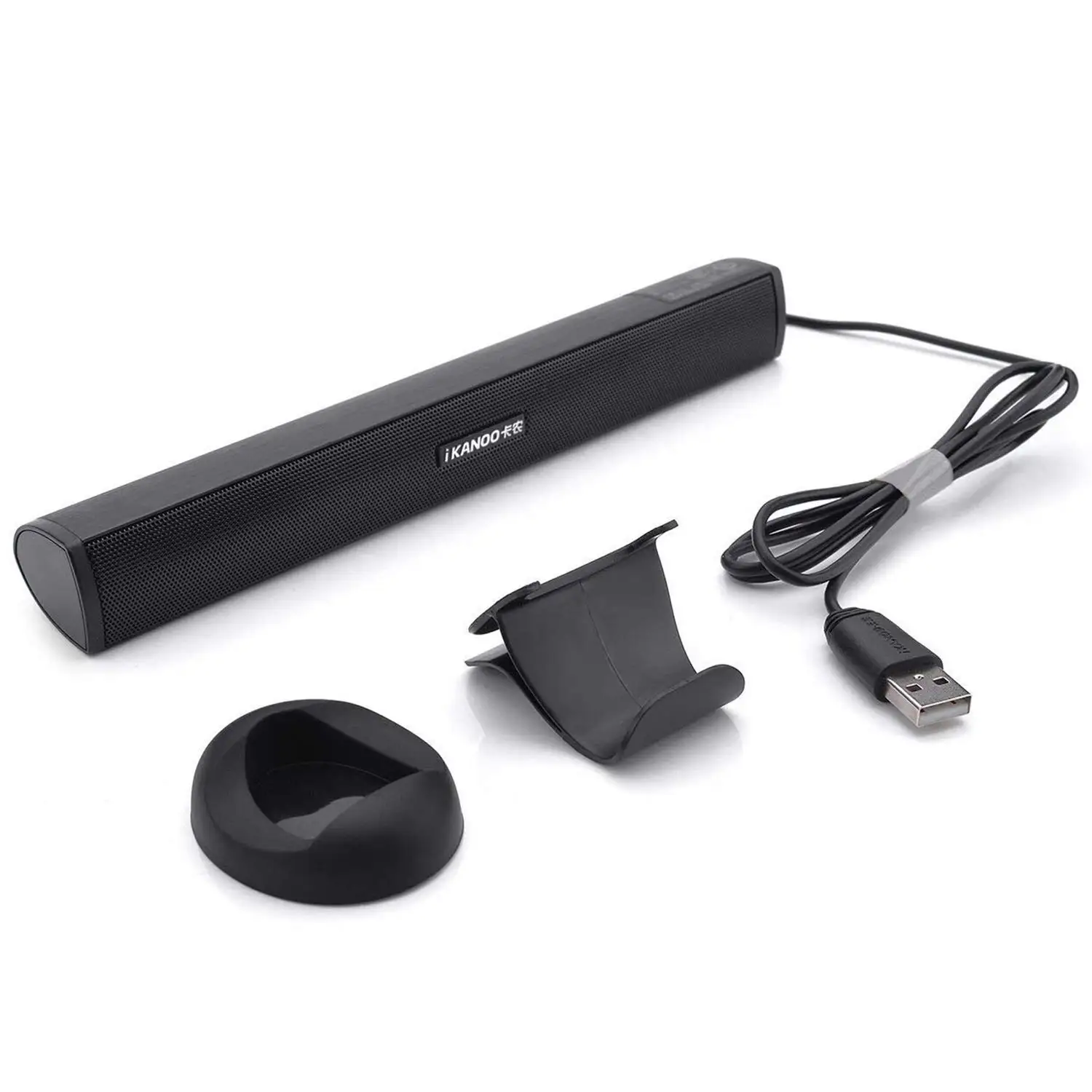 Andifany Tragbare Aufsteckbar USB Stromversorgung Stereo Lautsprecher Soundbar Fuer Notebook Laptop PC Desktop Tablet 
