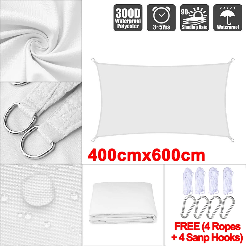 White 4x6m