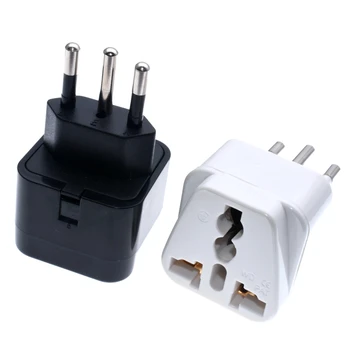 

3pin Brazil Brazilian AC Power Plug UK/US/EU To Brazil Brasil Socket Travel Power Adapter Plug 3 Pin Converter Type N Plug