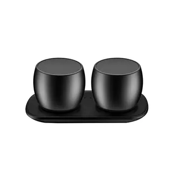 

Wireless Metal Bluetooth Speaker Mini Stereo Speaker Twins Speaker Card Insert Subwoofer Computer Portable Speaker Dropship