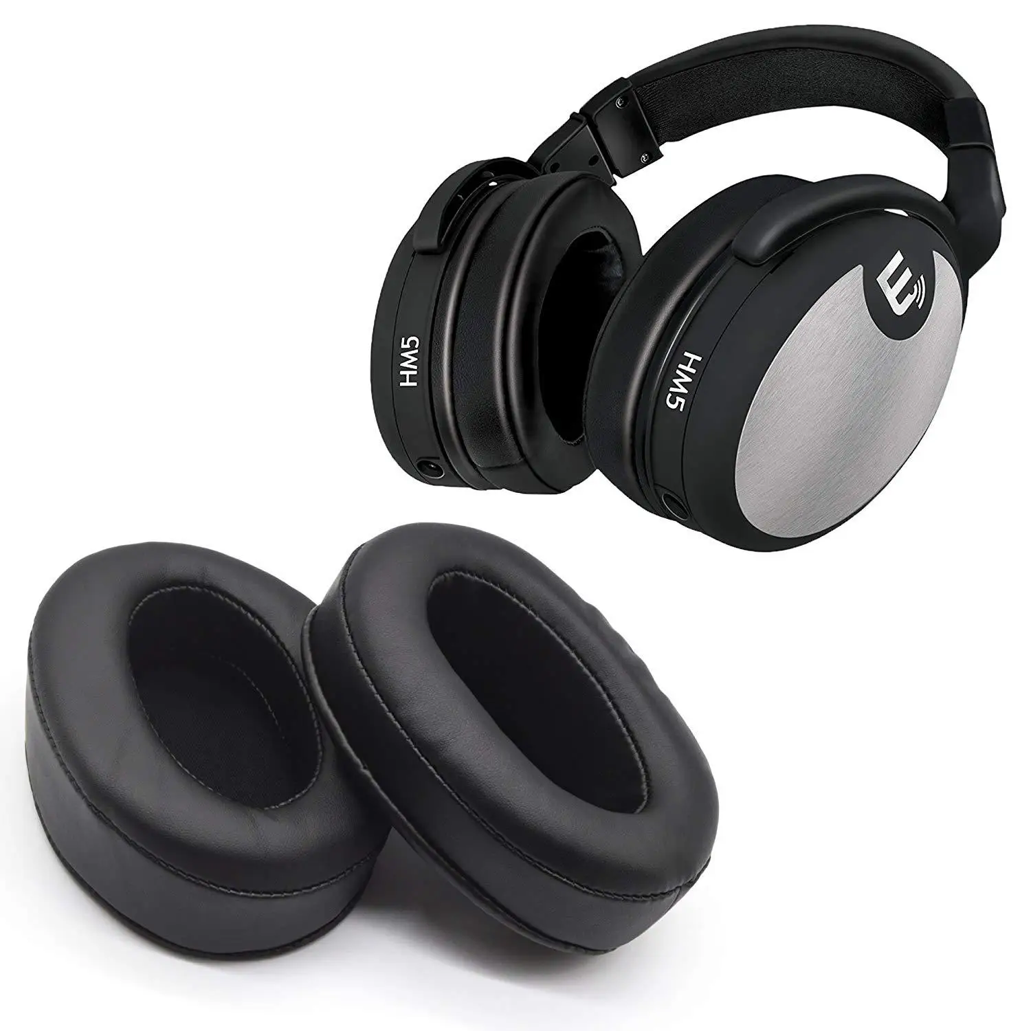 Чехол для наушников Brainwavz HM5 Овальный чехол ушей кожаный 110*90 мм губчатый |