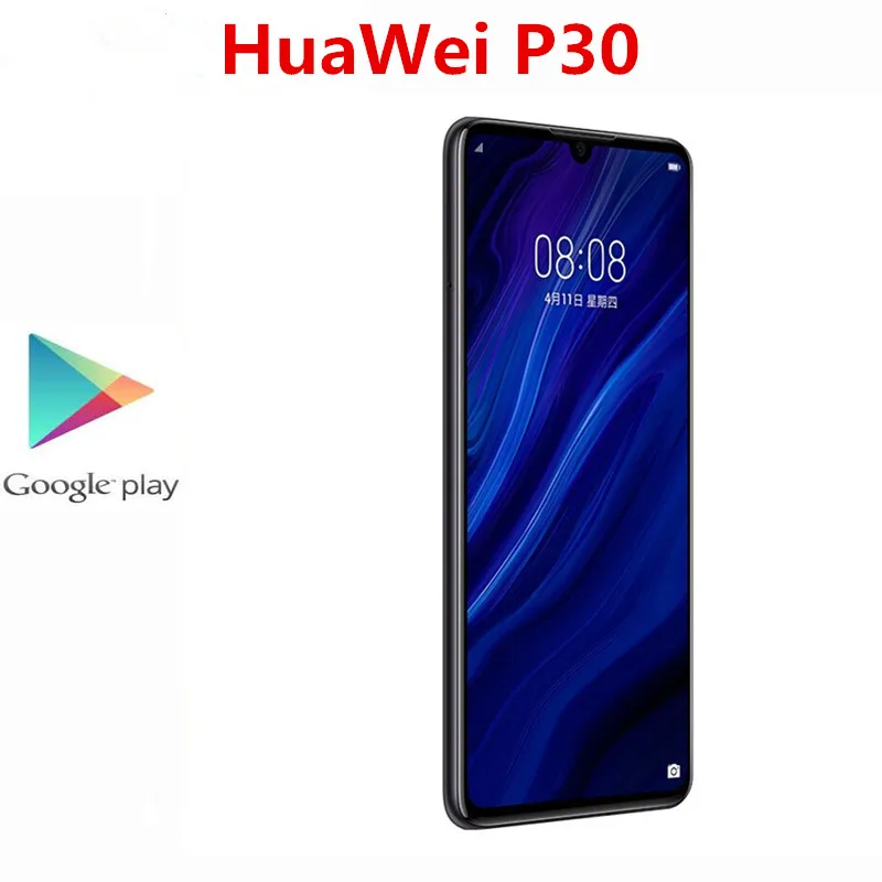 Смартфон HuaWei P30 ELE-L29 6 + мобильный телефон ГБ Kirin 980 1 дюйма FHD международная версия 128
