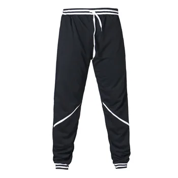 

Spring Autumn Sports Causal Men Long Pants Solid Black Gray Color Loose Straight Pants Breathable Lightweight Sweatpants for Men