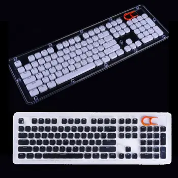 

104 Keys Layout Low Profile Keycaps Backlit Crystal Edge for Mechanical Keyboard