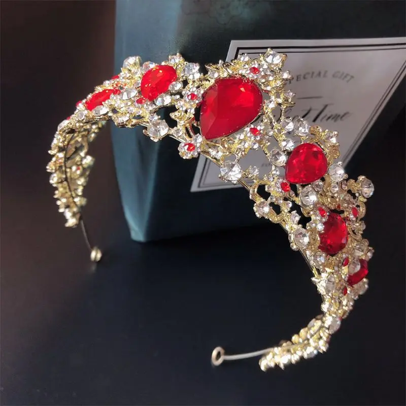 Роскошная Королевская корона для женщин, Хрустальная тиара, головная ...