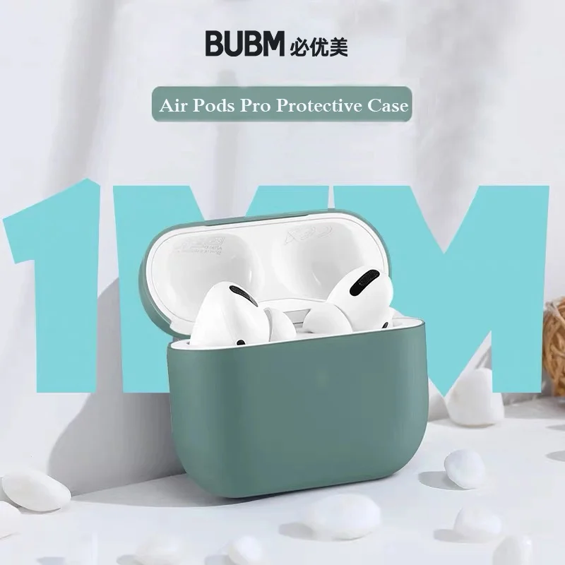BUBM Apple Airpods Pro Protective Case Cover Soft Silicone Wireless Earphone Charging Bag Bluetooth Headphone Pouch | Электроника