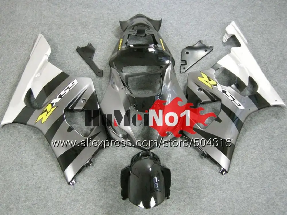 Корпус для SUZUKI GSXR-1000 1000CC GSXR1000 K2 20MC. 55 GSX-R1000 GSX R1000 03 04 K3 GSXR 1000 2003 2004 03 04 Блестящая серебряная обтекатель - Цвет: No. 32