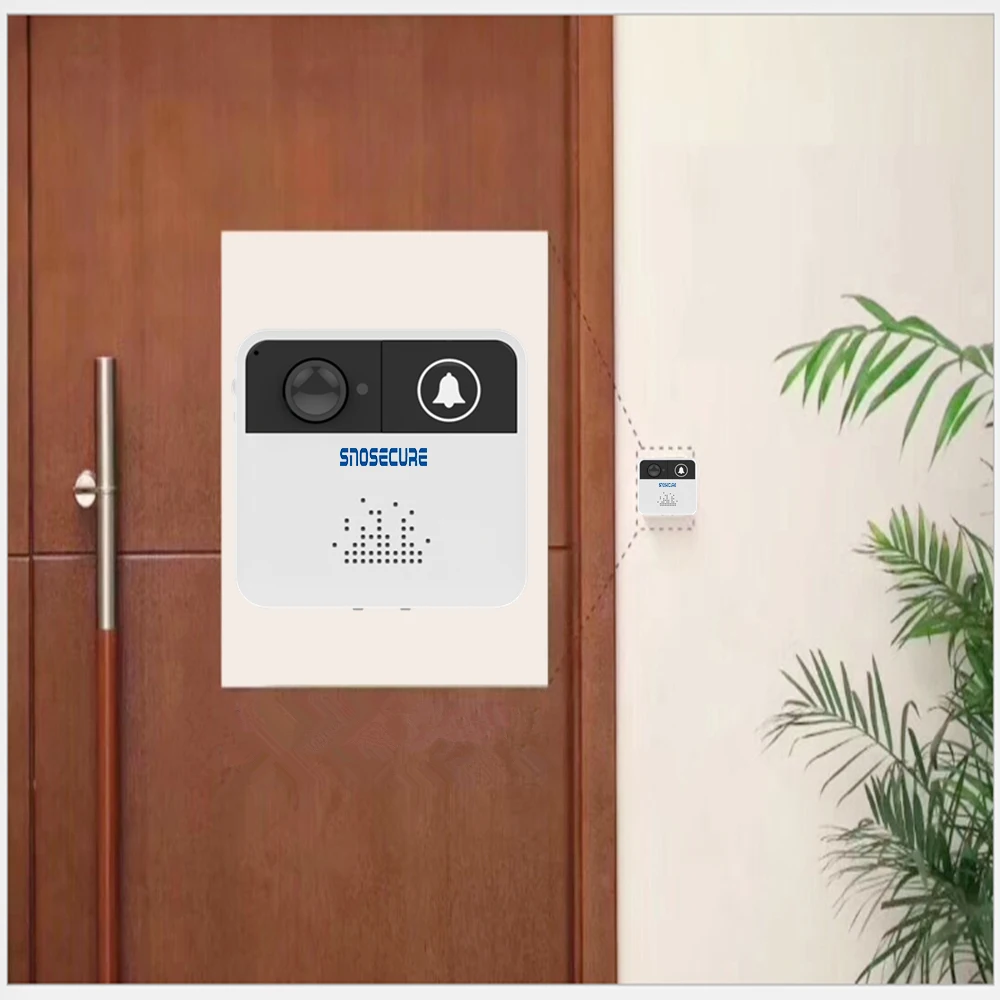 SNOSECURE Smart Vedio WiFi дверной Звонок камера HD 720P беспроводной дверной звонок с колокольчиком двухсторонний аудио визуальный домофон камера безопасности