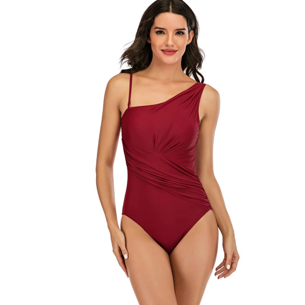 נשים של שחייה חליפת נשים של סקסי מקשה אחת מוצק ביקיני בגדי ים בגד ים וחוף ביקיני סט בגדי ים בגד ים רחצה #3