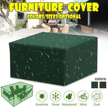 16 Ukuran Tahan Air Outdoor Garden Furniture Kursi Covers untuk Meja Kursi Debu Bukti Penutup untuk Perabot Luar Ruang(China)