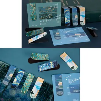 

Creative Magnetic Bookmarks Van Gogh Literature Art DIY Decoration Bookmarks