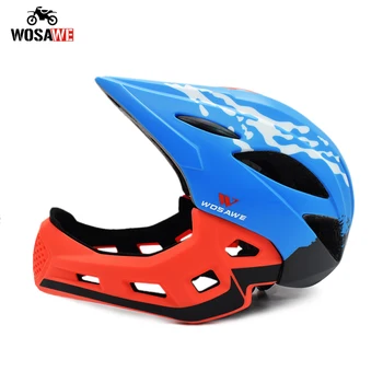 

WOSAWE Motorcycle Child Helmet Full Face Motorbike Half Helmet Off Road Kid Helmet Bicycle Sports Kids Helmet Convenience