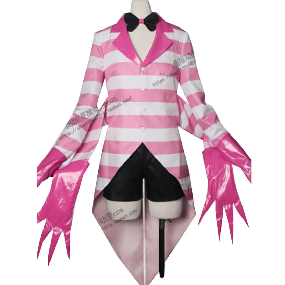 Hazbin отель Dust Angel Косплей Костюм Униформа для женщин девочек Хэллоуин карнавальные костюмы на заказ - Цвет: Розовый