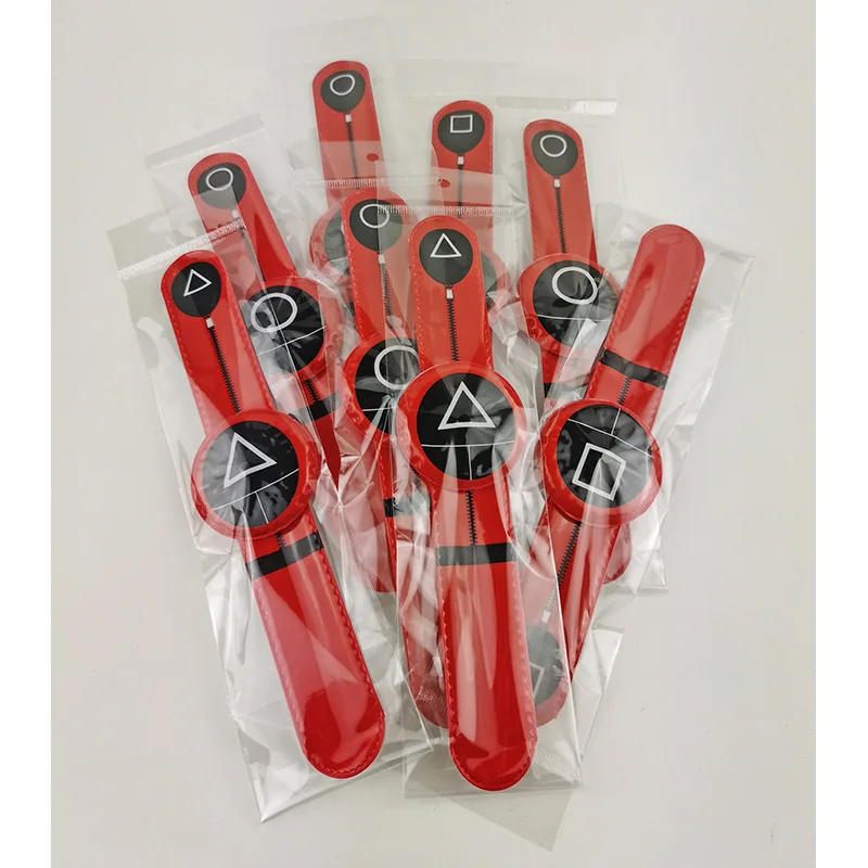 ТВ-кальмар игровой браслет часы Kawaii корейский Забавный мультяшный кальмар игра