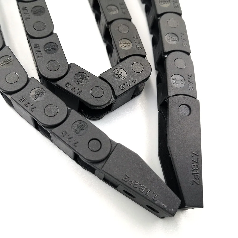 JFLO 7x7mm 1 Meter Drag Chain Cable Wire Carrier With End Connectors For 3D Printer Parts Plastic Transmission Hot