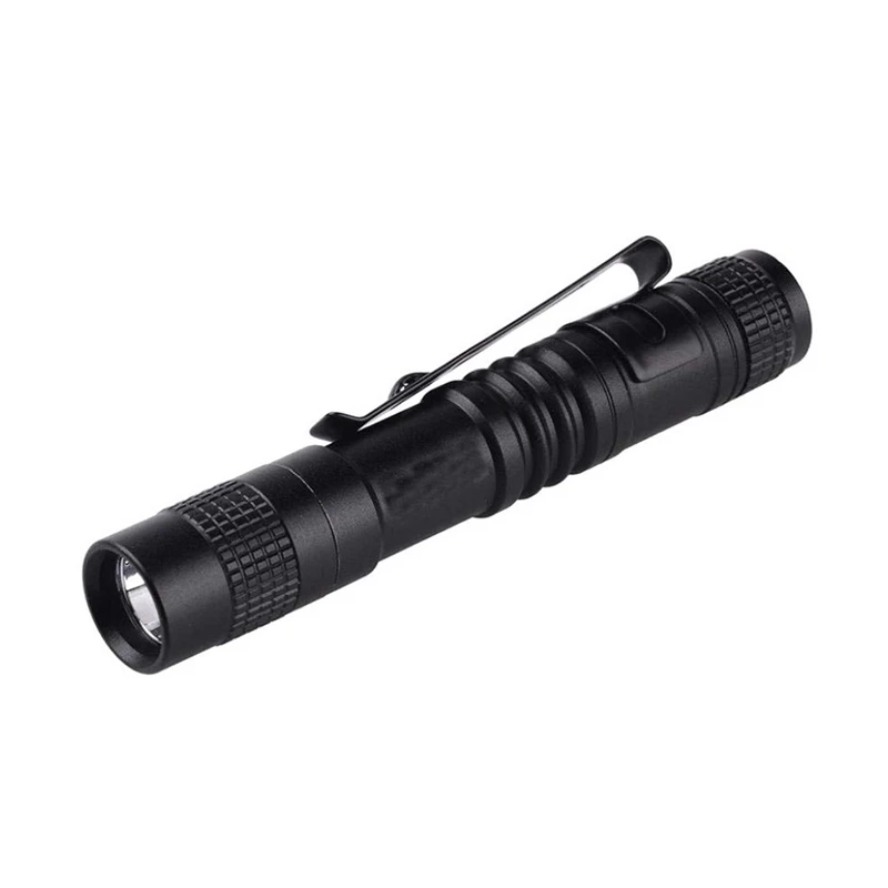 

HOT-Flashlight pen torch Super Small Mini AAA XPE-R3 LED Lamp Belt Clip Light Pocket torch with holster
