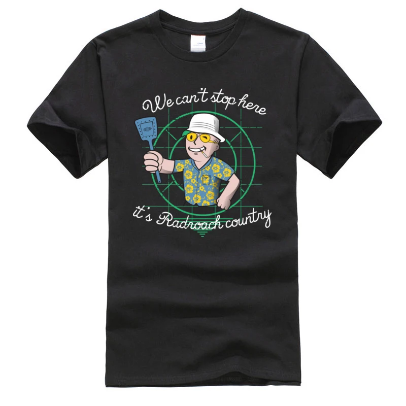 

Fallout Game Pure Cotton Men Tshirts Fear and Loathing in New Vegas Gift Top T-shirts Top Quality Funny T Shirt On Sale