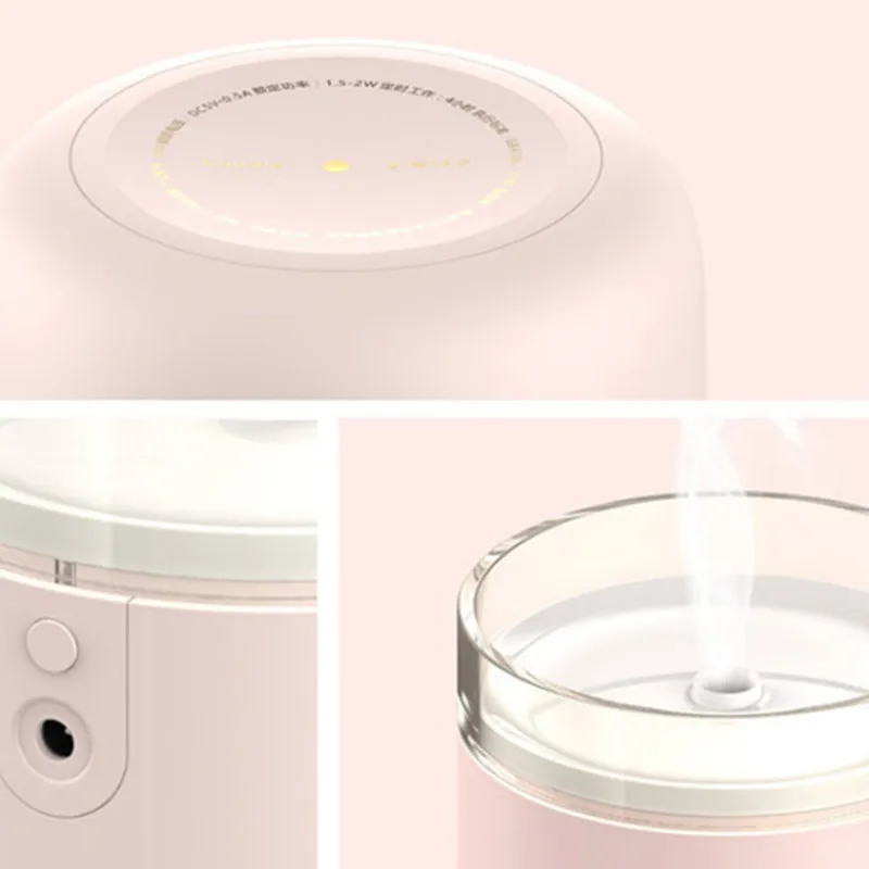 280ML USB Candle Ultrasonic Air Humidifier Essential Oil Diffuser Car Purifier Aroma Mist Maker Romantic Soft Light 40#126