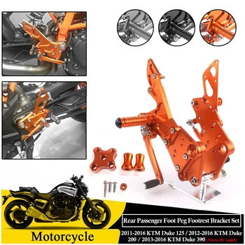 

CNC Adjustable Rider Rear Sets Rearset Footrest Foot Rest Pegs For 2011-2016 KTM Duke 125 200 390 Duke125 Duke200 2013 2014 2015