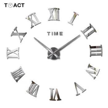 

NEW Big Wall Clock Large Wall Clock Sticker 3D DIY Clock On The Wall For Living Room Home Decoration Accessories Modern Design