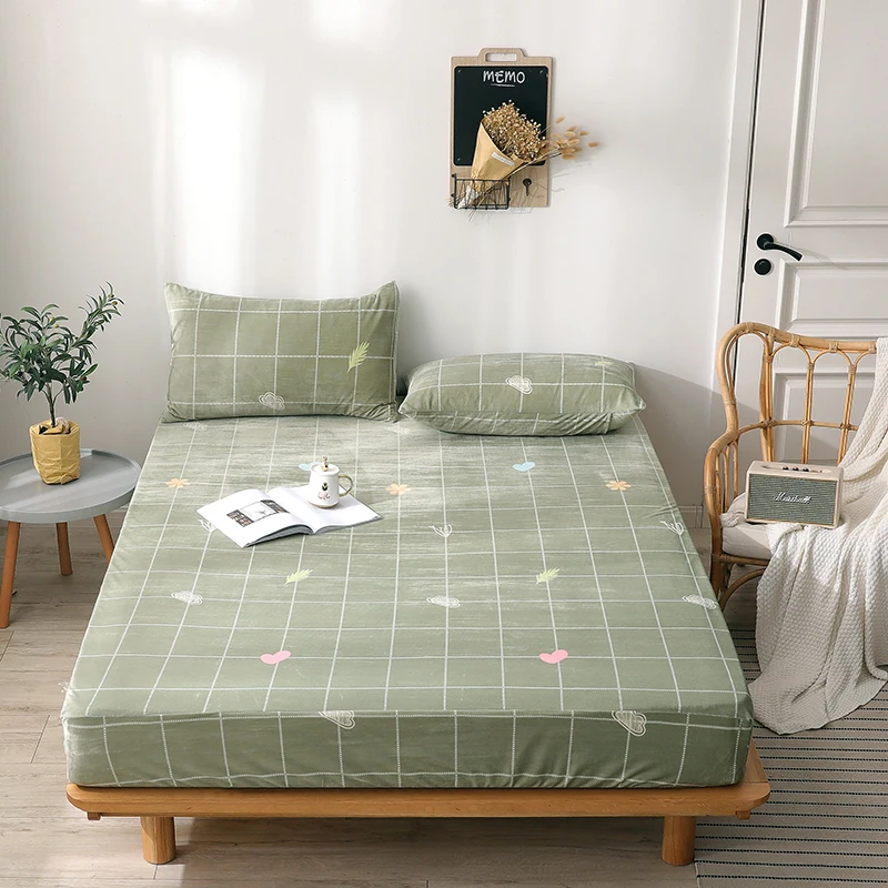 LREA 1pc sheet Polyester material 9.8inches height Clad sheets soft for bedding Home Textile