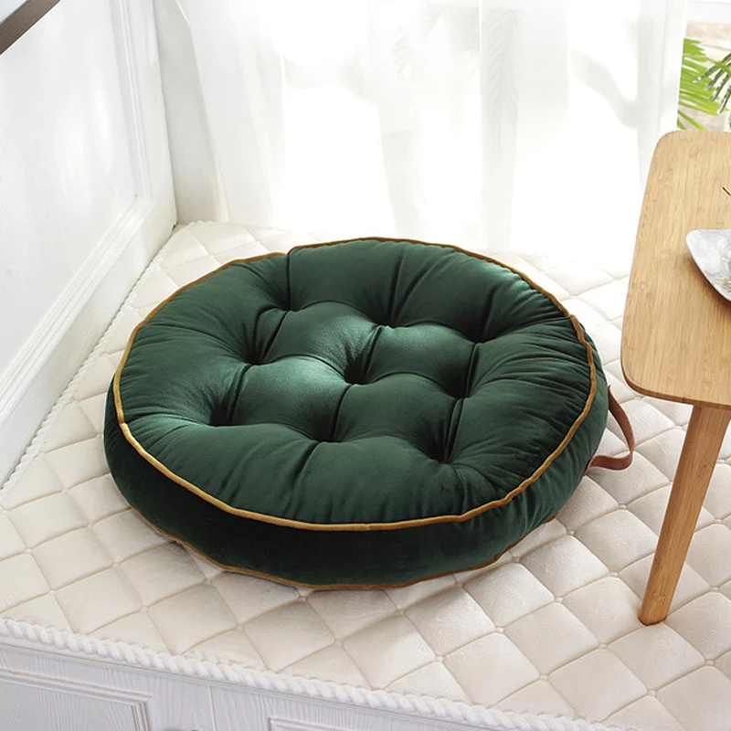 52x52cm Round Pouf Tatami Cushion Pillow Floor Cushions Seat Pillow Pad Throw Pillow Cushion Japanese Tatami cushion Sofa Gift