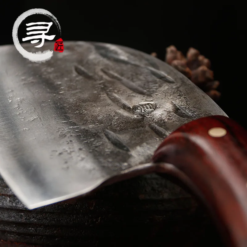 YEELONG ручной Кованый Стальной Кливер Чоппер кухонный домашний профессиональный нож 8 дюймов