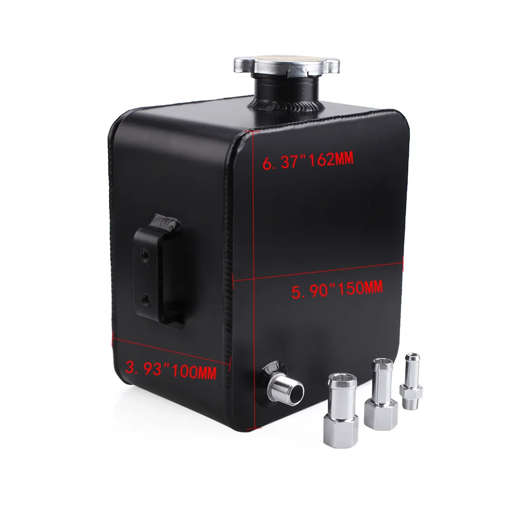 Serbatoio Espansione Liquido Raffreddamento Heinmo 1L - Universale Per Auto, Argento - Foto 2