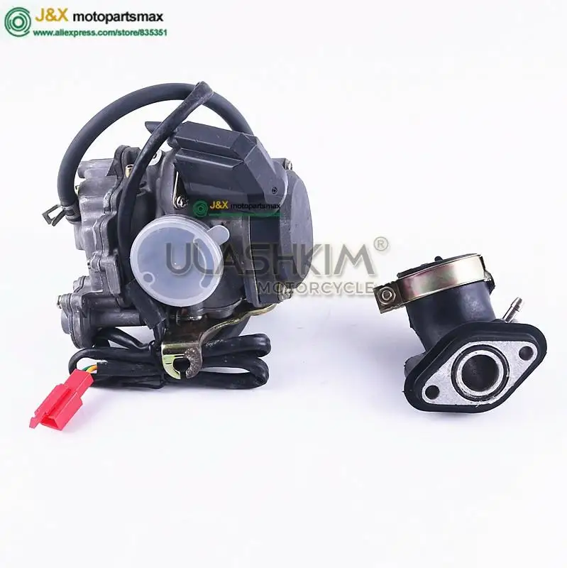 GY6 50 80 100 cc 137QMA QMB139 4T цилиндр комплект головки A9 ролики распределительного вала карбюратора кольца 64 мм клапанные рычаги в сборе