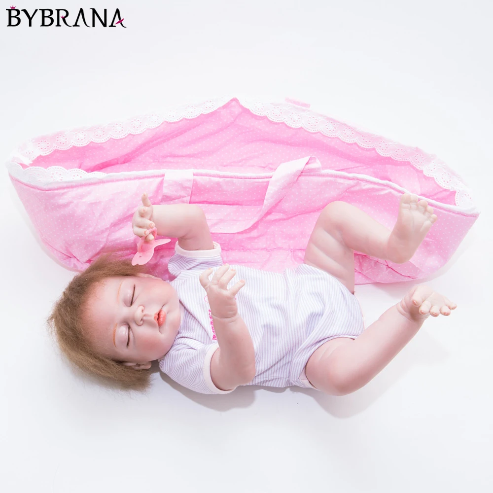Полностью силиконовая виниловая Реалистичная кукла Reborn Девочка Младенцы Куклы 22-дюйма 55 см реалистичные принцесса детские игрушки подарок на день рождения