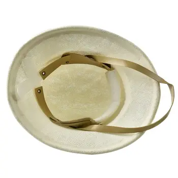 

Beekeeping Hats Straw Weaved Beekeeper Cap Anti Bee Insect Bite Protector 67JB