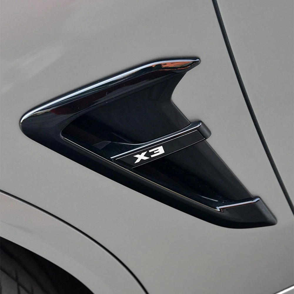Car Front Fender,Thunder Edition Side Air Vent Cover Sticker,ABS,For BMW X3 G01 X4 G02 2018-2021,With M logo,Replacement Parts