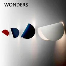 

Nordic New bedroom bedside rotatable art LED wall lamp Creative livingroom aisle study luminaria home decorative wall light бра