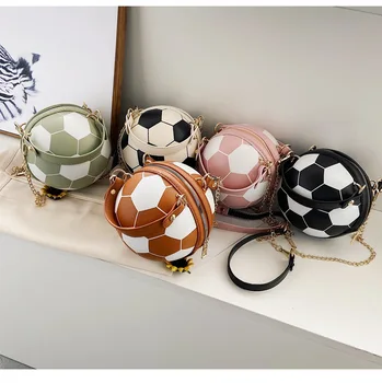 

OLUOLIN Women's Basketball Bags Cool Handbag Fashion Chain Zipper Colorful Printed Cross-Border Bag Messenger Bag Female Pouch