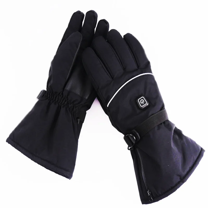 Черный Новые аккумуляторные нагревательные лыжные перчатки - Цвет: Черный