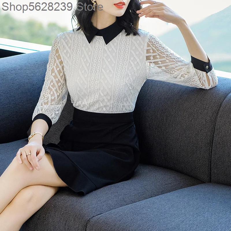 

2020 Pack Occupation Women's Wear Dress Cover Belly Ol Positive Pack Small g Atmosphere Quality Teacher Interview A Word