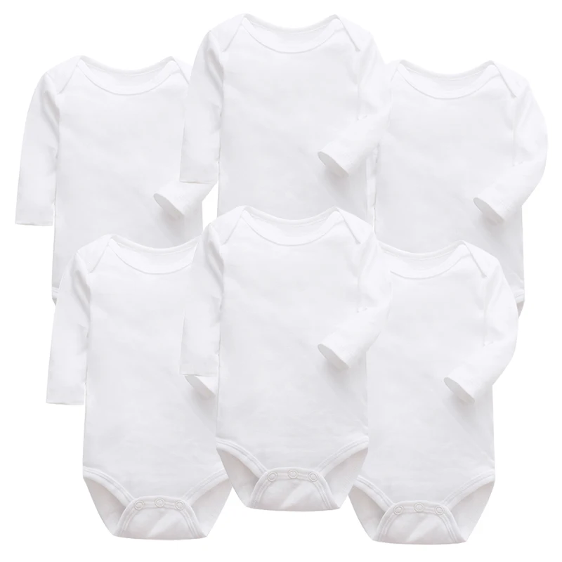 Baby-Bodysuits-Cotton-Newborn-Blank-Long-Sleeve-0-24-Months-Boy-White-Body-Bebes-Blanco-Roupa