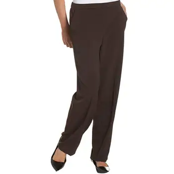 

Plus Size Fashion Women Solid Color Elastic Waist Wide Leg Suit Pants Trousers