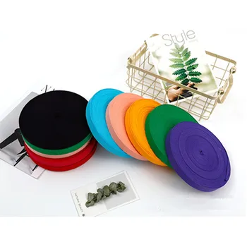 

1cm 2cm Multi Color Herringbone Tape Ribbons 100% Cotton Woven Ribbon Sewing Overlock Cloth Strap Belt DIY Accessories 5meter