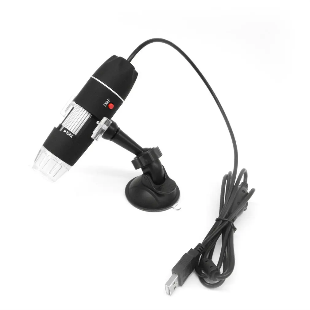 

1600X HD Electronic Magnifier Handheld Digital Microscope Industrial Medical Magnifier USB LED Endoscope with Metal Stand
