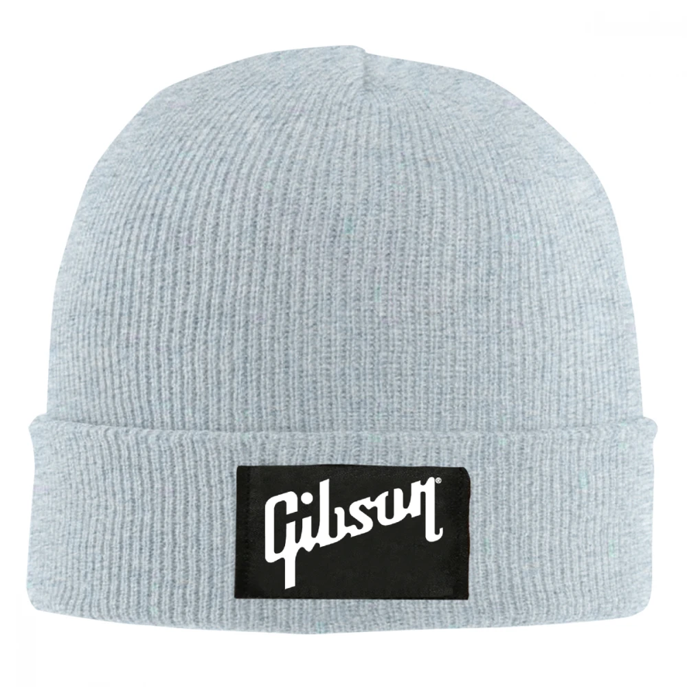 Вязаная шапка с принтом Gibson для мужчин и женщин, вязанные шапочки Skullies, теплая зимняя Лыжная шапка унисекс в стиле хип-хоп
