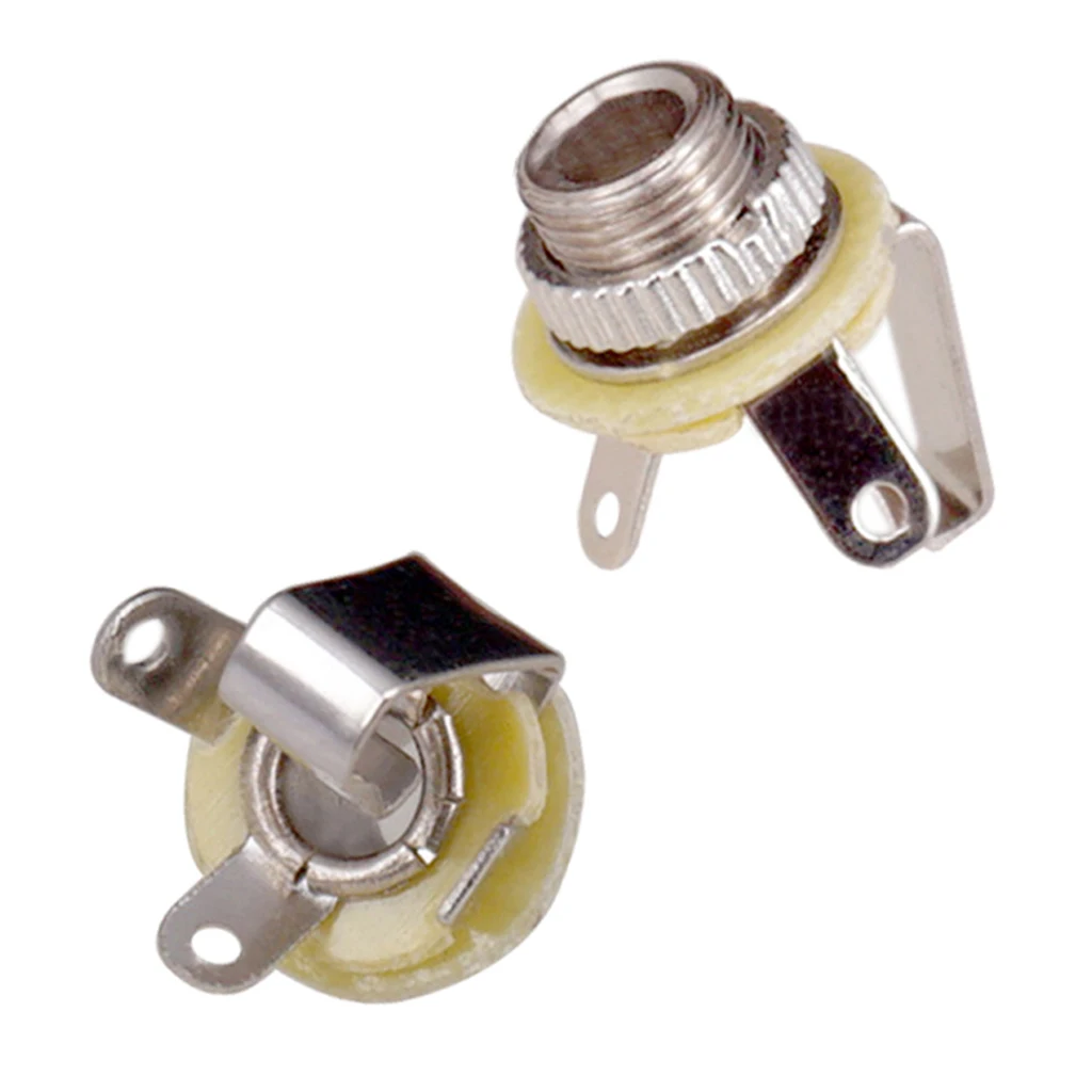 Mouth 3.5mm Mono Guitar Jack Audio Output Socket for Electric Guitar Bass