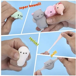 Mochi – ensemble de jouets à presser, Mini animaux de dessin animé, anti Stress, Fidget Toys, avec boîte de rangement 