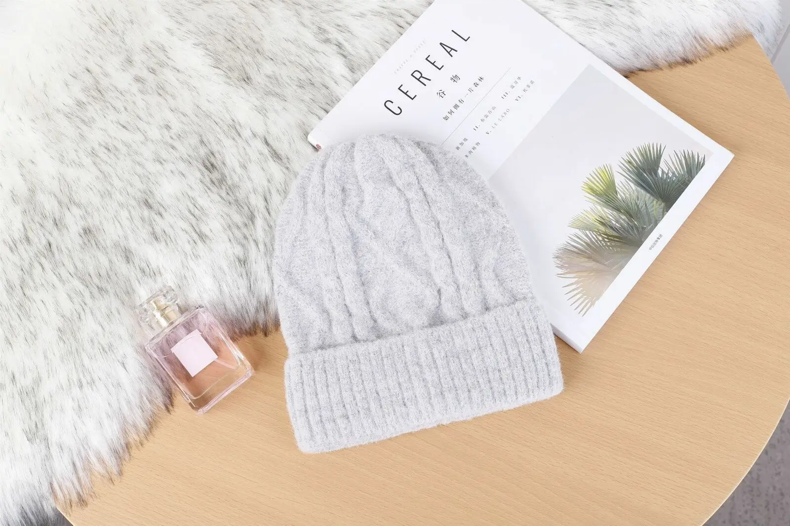 Wool Cap Light Gray Новая женская вязаная шапка женская осенне-зимняя шерстяная шапка пчела смешанных цветов вязаная осенне-зимняя шерстяная Шерстяная кепка берет шляпа - Цвет: Wool Cap Light Gray