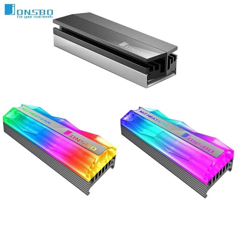 Jonsbo M.2 радиатор SSD Алюминий ARGB Регулируемый Цвет M2 NVMe NGFF 2280 жесткий диск