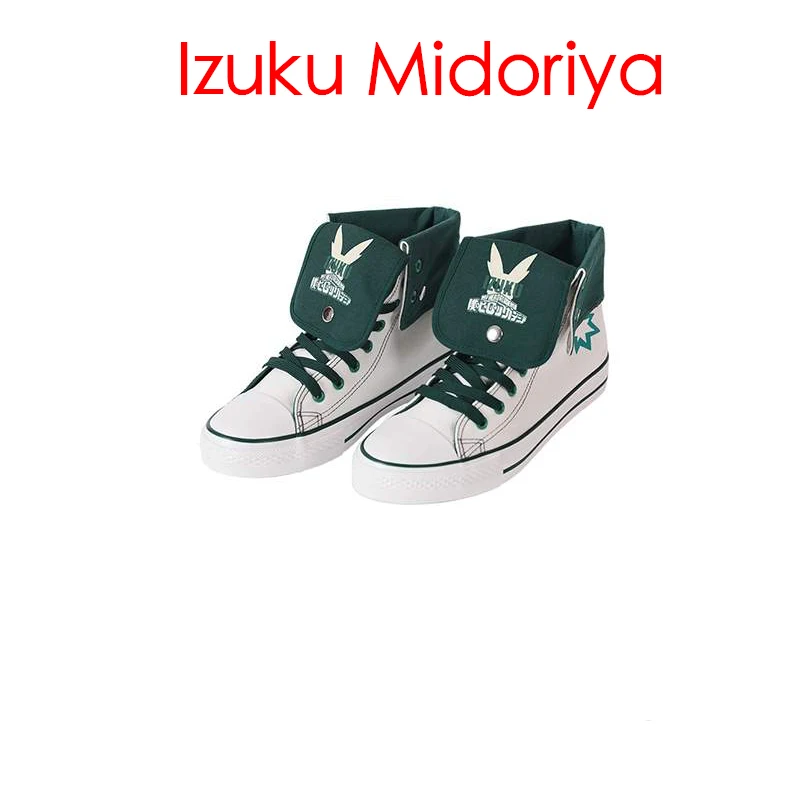 Izuku Midoriya Обувь для косплея аниме «Мой герой»; ботинки для косплея; Izuku Midoriya Katsuki Bakugou Shouto Todoroki; вечерние костюмы для косплея на Хэллоуин - Цвет: Izuku Midoriya